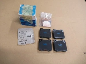 Ford Escort mk1 Front Brake Pads, suit P14 Calipers N.O.S , New Genuine Ford. - Picture 1 of 5