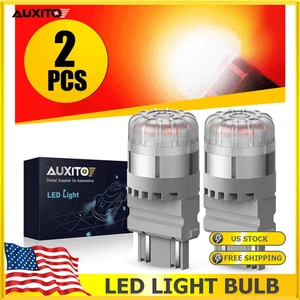 3157 Red LED Brake Stop Signal Tail Light Bulbs For Ford F150 F-250 F-350 CANBUS - Picture 1 of 9