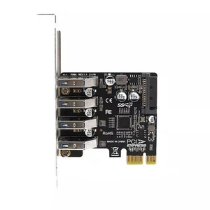 4-Ports PCI-E To USB 3.0 HUB PCI Express Expansion Card Adapter 5Gbps PH64 VL805 - Afbeelding 1 van 8