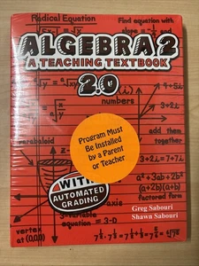 Algebra 2 Teaching Textbooks 2.0 CD Set Greg Shawn Sabouri BRAND NEW SEALED - Picture 1 of 6