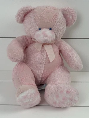 RUSS Hush a Bye Pink Plush Teddy Bear Lovey Stuffed Toy Textured Rattle - Изображение 1 из 4