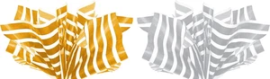 Gold & Silver Pin Stripe Tissue Paper, 20X30 Inch, 48 Sheets, Gift Wrap & Craft - Picture 1 of 4