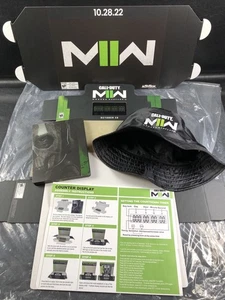 Call of Duty Modern Warfare 2 Promo GameStop Contador Exhibición Sombrero Caja Acero Poste - Imagen 1 de 24