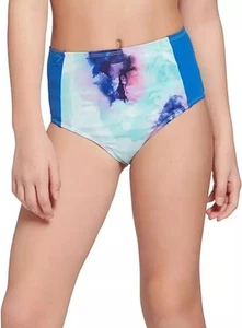 NEW DSG Girls' High Waist Swim Bottoms Inky Overdye Cool Size XS (4-6) F68 - Picture 1 of 1