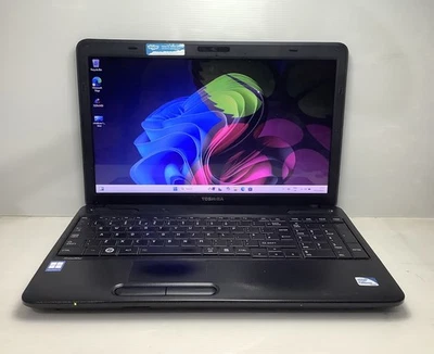 Toshiba Satellite C655,INTEL CELERON@2.20GHz,4GB RAM,128GB SSD,WIN 11 PRO(045) - Image 1 of 4