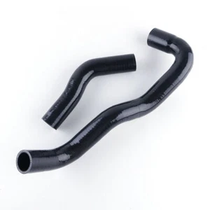 Black Silicone Radiator Hose For TOYOTA HILUX LN60 LN61 LN65 2.4 Diesel 4Cyl - Picture 1 of 7