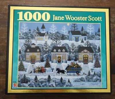 Rompecabezas Jane Wooster Scott Holiday Sleigh Ride 1000 piezas 2003 completo Foto 1 de 4