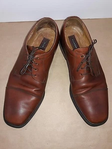 Oxford uomo Florsheim punta a berretto in pelle marrone taglia US 11 - Foto 1 di 12