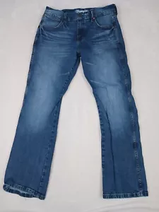 Stivaletto uomo Wrangler retrò slim 32x32 (33x30) blu jeans 112325733 bootcut - Foto 1 di 11