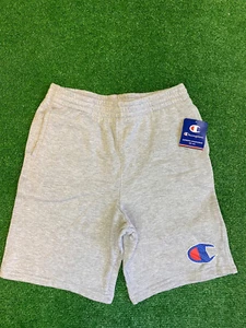 BOY'S CHAMPION GRAY ATHLETIC SHORTS ELASTIC WAIST POCKETS SIZE XL - Picture 1 of 5