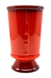 Vintage METLOX Poppy Trail POTTERY Red Rooster 10oz TUMBLER Drinking Cup MCM 60s - Picture 1 of 5