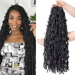 Butterfly Locs Crochet Hair Pre Looped Lightweight Soft Distressed Extensions 6p - Picture 1 of 34