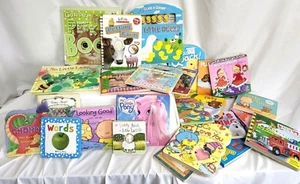 Teacher Childrens Baby Toddler BOARD Book Lot of 26 INTERACTIVE TOUCH & FEEL - Imagen 1 de 10