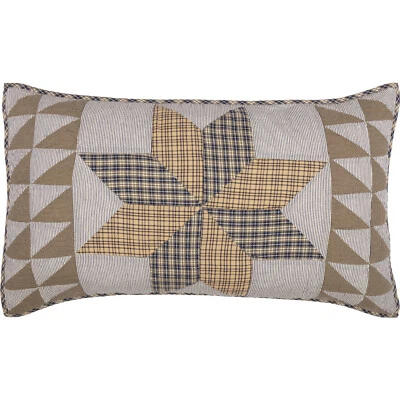 Retazos Dakota Star Farmhouse Blue King Sham Country Broken Star  Foto 1 de 4