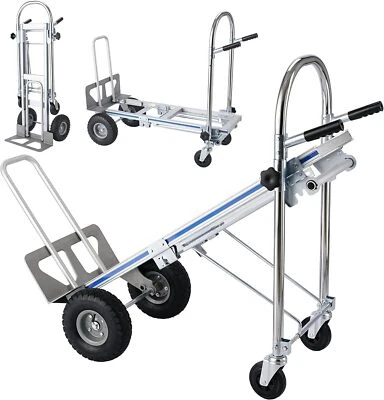 Heavy Duty Convertible Aluminum Hand Truck Stair Climber Folding Platformn Cart - Image 1 of 4