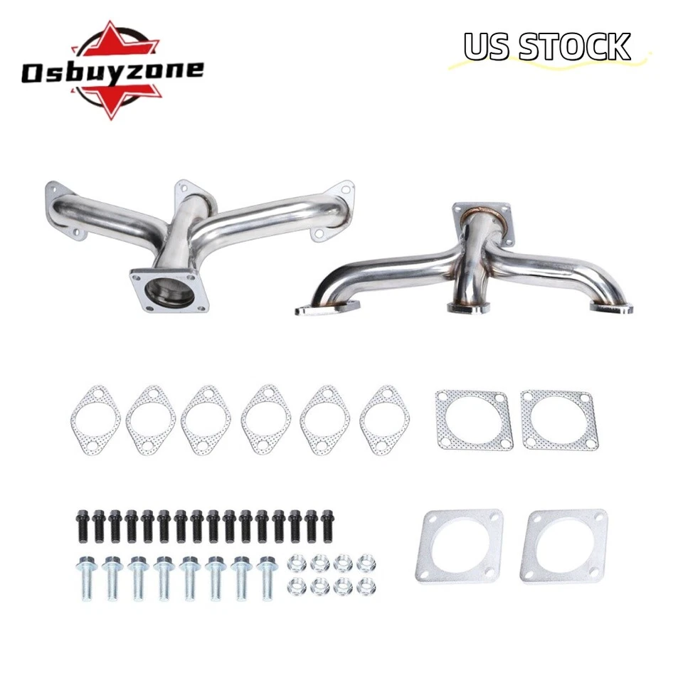 for 1932-1953 Ford Flathead V8 Car Pickup Truck Shorty Stainless Manifold Header - Image 1 of 4