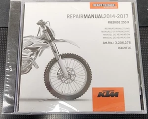 KTM 2014-2017 FREERIDE 250 R REPAIR MANUAL CD UNOPENED - Bild 1 von 2