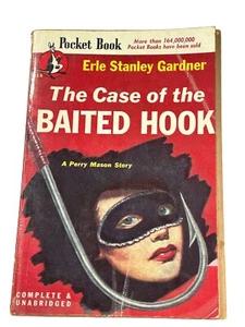 Perry Mason The Case of Baited Hook by Erle Stanley Gardner 1947 P Books PB VTG - Imagen 1 de 4