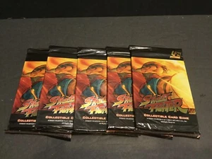 Street Fighter Universal Fighting System UFS   TCG 5 Sealed Booster Packs Sku34B - Picture 1 of 3
