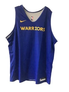 XXL-tall Training Tank Top Men’s Nike Dri Fi NBA Authentic Warrior Reversible - Picture 1 of 12