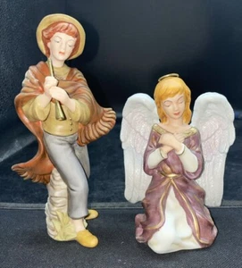 HC THOMAS KINKADE. Nativity “Song Of Praise Musician” & “Sitting Angel” New - Picture 1 of 5