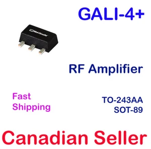 GALI-4+ IC RF Amplifier 0-4GHZ P1-17.5db Gain-13.1db SOT-89 TO-243 Mini-Circuits - Picture 1 of 1
