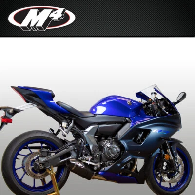 2022 - 2025 YAMAHA YZF-R7 YZFR7 R7 M4 SISTEMA DE ESCAPE COMPLETO Y SILENCIADOR DE FIBRA DE CARBONO Foto 1 de 3