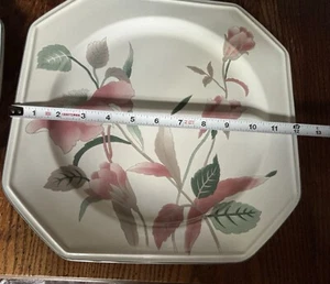 (2) Mikasa Silk Flowers Continental F3003 12" Octagonal Serving Platters - Picture 1 of 3
