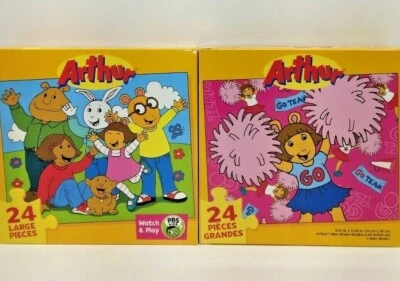Jigsaw Puzzles 24 Piece 2-Pack PBS Kids Arthur CraZart 8 X 11 - Image 1 of 4