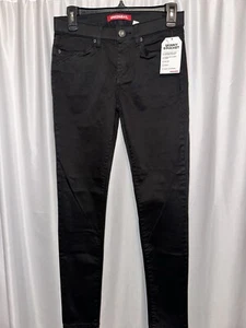 NWT Union Bay Jeans Skinny Pockets Size 5 Black Stretch Soft Sateen Midrise - Picture 1 of 9