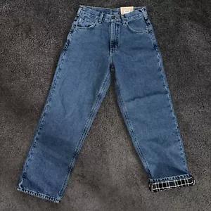 CARHARTT Mens 29x30 Relaxed Fit Flannel Lined Straight Leg Jeans NWT - Picture 1 of 19