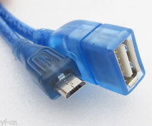 Cable de datos convertible universal de 1 pie/30 cm USB 2.0 A hembra a micro 5 pines macho 4 piezas - Imagen 1 de 3