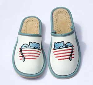 Womens Leather Slippers CAT LOVERS Polskie Kapcie CLEARANCE - Picture 1 of 14