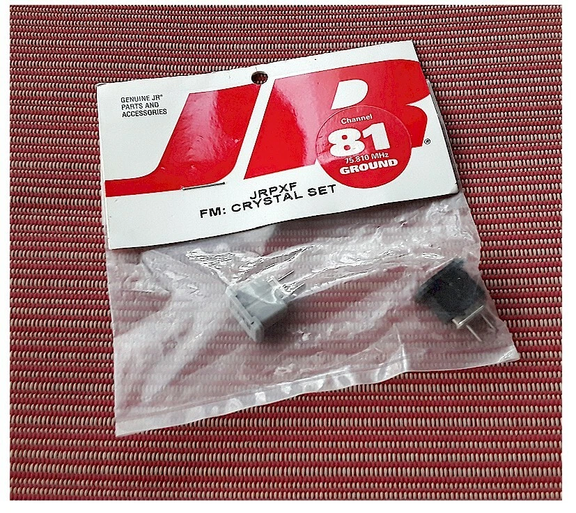 Vintage RC JR PROPO Radio FM Crystal Set JRPXF81 Channel 81 75.810mhz Old Stock  - Image 1 of 1
