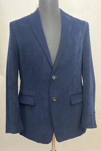 Ralph Lauren Herren Navy Blau Cord Sport Mantel Blazer Ellenbogen Patch Gr. 38R - Bild 1 von 15