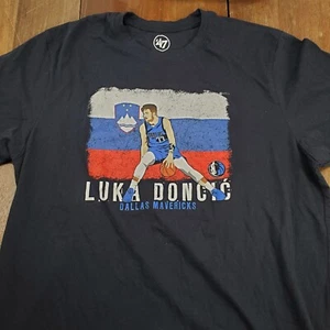 '47 Luka Doncic azul marino manga corta Dallas Mavericks para hombre XL NBA NBA - Imagen 1 de 10
