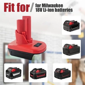 Milwaukee M18 18V Li-ion Battery Convert to Milwaukee M12 12V Battery Adapter - Picture 1 of 21