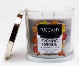 1 Tuscany Kerze ABENDKAMIN Soja Mischung 3 Docht Duftwachs 14 oz groß - Bild 1 von 1