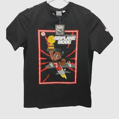 Camisa negra Puma Derrick Jones Jr Airplane Mode Dunk Champion para hombre talla X-grande Foto 1 de 4