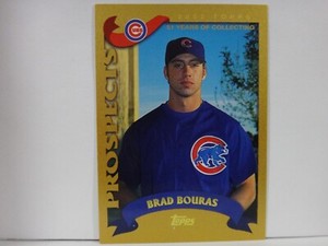 2002 Topps Traded Gold Chicago Cubs Baseball Card #T246 Brad Bouras /2002