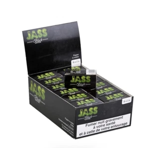 JASS ROLLS black X24 rouleaux Feuilles longues à rouler +1 BRIQUET pierre offert - Picture 1 of 3