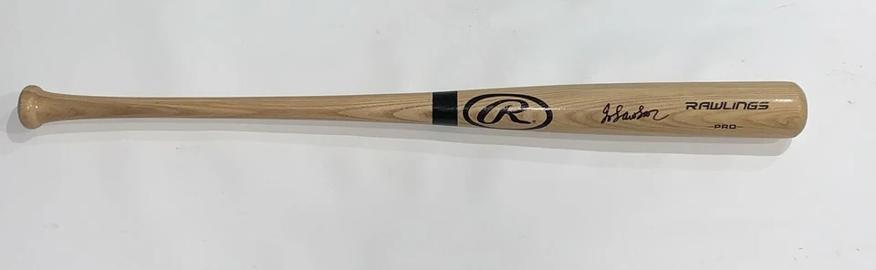 JORDAN LAWLAR SIGNED TAN RAWLINGS BAT ARIZONA DIAMONDBACKS PROOF JSA COA - Image 1 of 4
