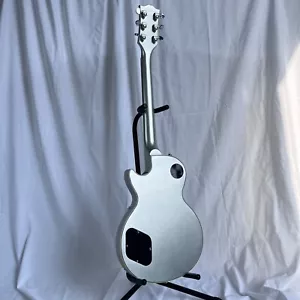 LP Silver Chitarra Elettrica Palissandro Tastiera Corpo Massello Pickup HH - Foto 1 di 6