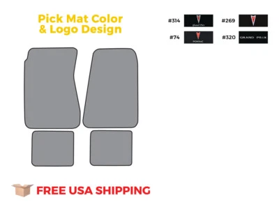 FITS 1969-1972 Pontiac Grand Prix Floor Mat 4pc Loop - Imagem 1 de 4