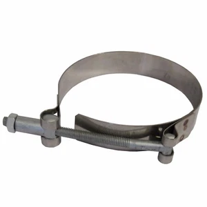 NEW (2) PACK 71-81 MM (2.79-3.19 IN.) 304 STAINLESS STEEL T-BOLT HOSE CLAMP NIB - Picture 1 of 4