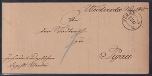 72387) PEGAU Sachsen 1872 Behändigungsschein aus Weideroda Vermerk!! - Picture 1 of 2