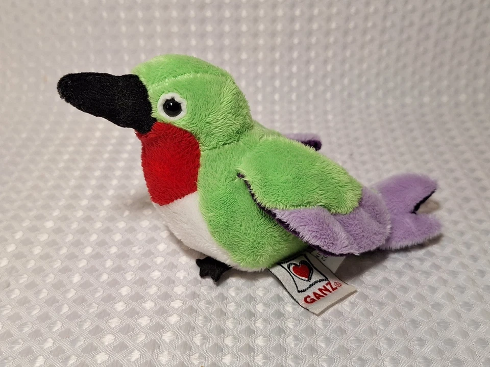 Lil Kinz Hummingbird Humming Bird Plush 3.5" Stuffed Animal Bird Webkinz by GANZ - Image 1 of 4