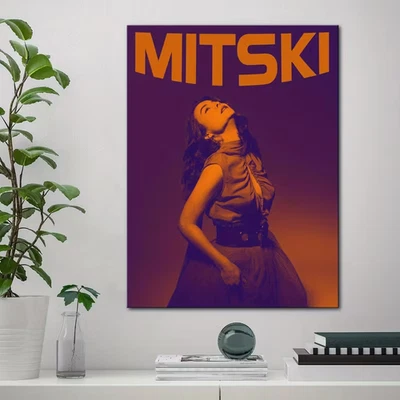 Mitski Retro Poster Orange Purple Aesthetic Indie Decor, No Frame - Image 1 of 2