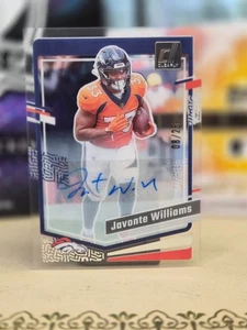 2023 Panini Clearly Donruss - Javonte Williams #16 Blue /25 - Picture 1 of 2