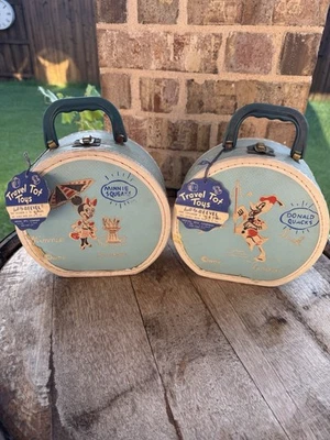 Vintage Disney "Travel Tot Toys" case featuring Donald Duck & Minnie (Neevel) - Image 1 of 4